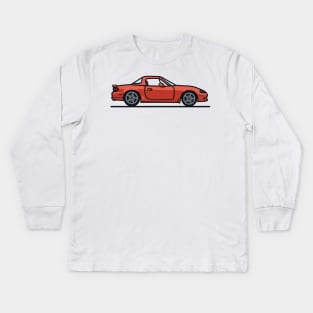 Velocity red mazdaspeed miata Kids Long Sleeve T-Shirt